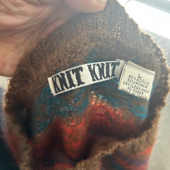 Mohair long-sleeve multicolored sweater by Knit Knit - Picture 5 of 5